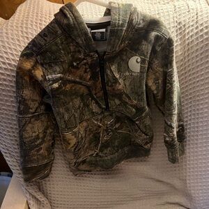 Carhartt Camouflage Hoodie Green Brown Sweatshirt
